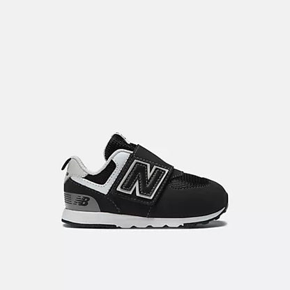 New Balance NEW-B Hook & Loop 574 Sneakers- Black/Grey