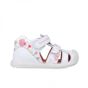Biomecanics 252107-B050 Girls Walking Sandals- Blanco (Napa)