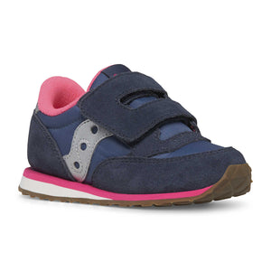 Saucony Runners 5 Little Kids Saucony Little Kids' Jazz Hook & Loop Navy/Silver/Pink