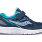 Saucony Runners Saucony Cohesion 14 A/C Sneaker Navy/ Turq/ Purple