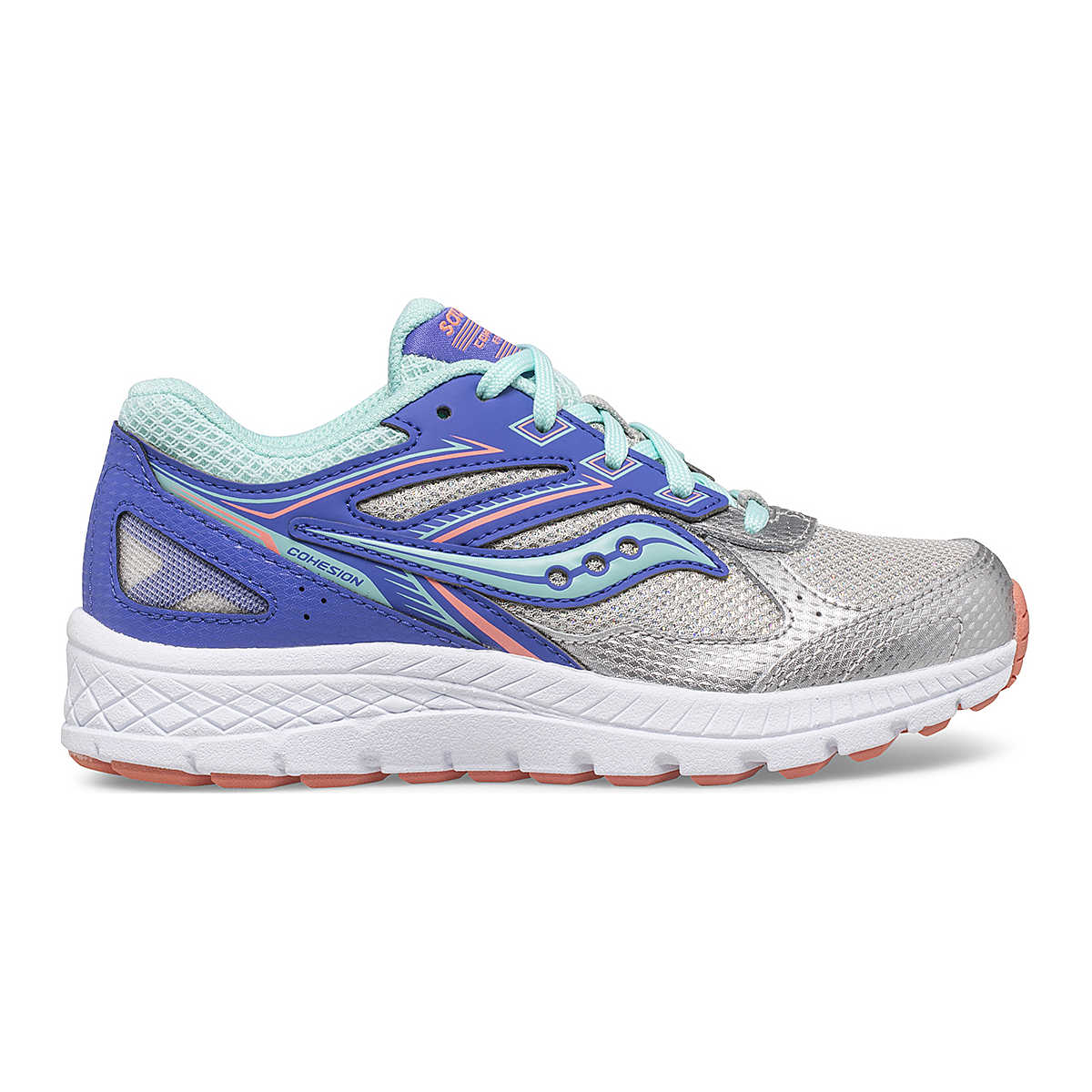 Saucony Runners Saucony Cohesion 14 LT Silver/ Periwinkle/ Turq