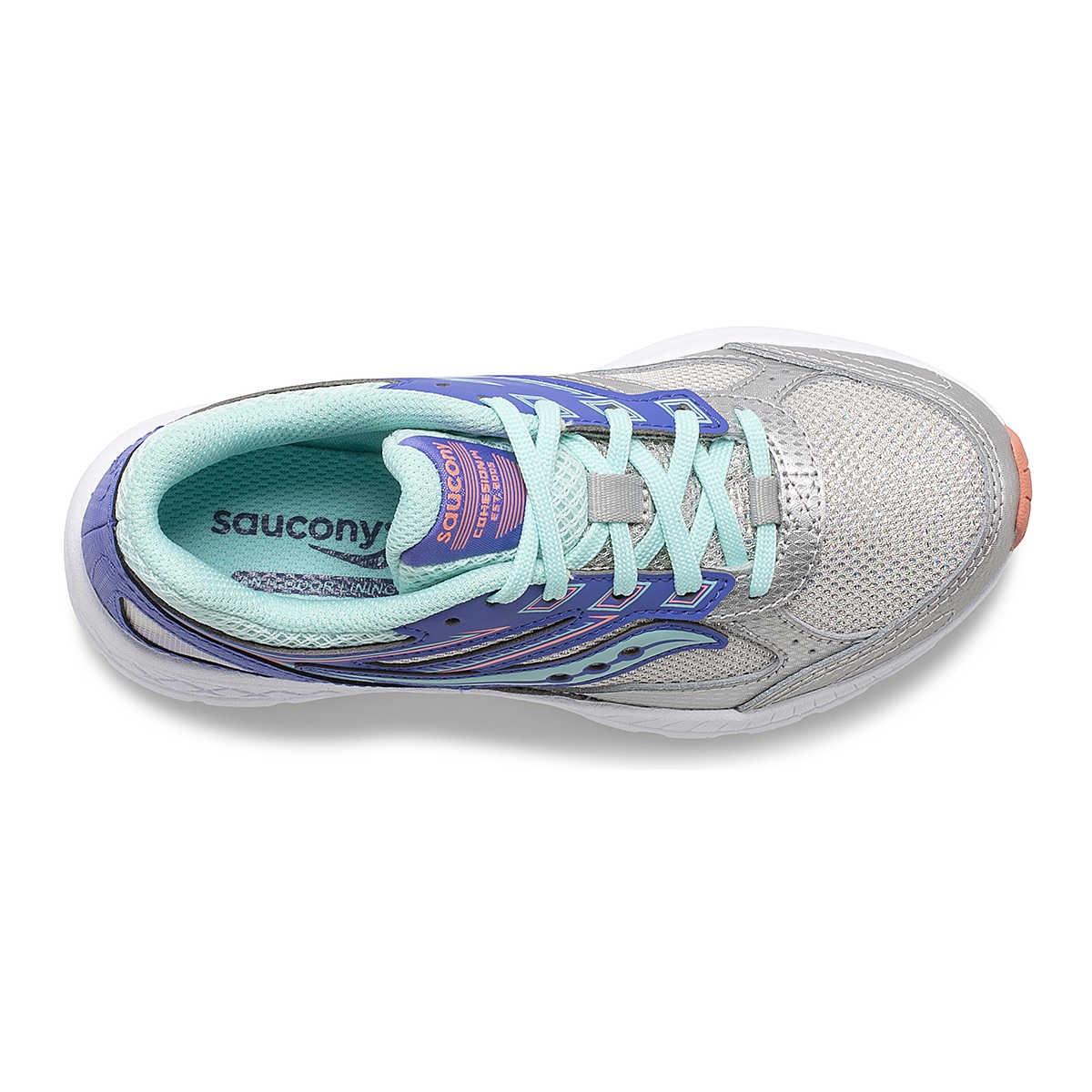 Saucony Runners Saucony Cohesion 14 LT Silver/ Periwinkle/ Turq