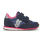 Saucony Runners Saucony Little Kids' Jazz Hook & Loop Navy/Silver/Pink