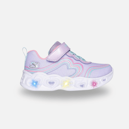 Skechers Sneaker Skechers Heart Lights Retro Hearts - Lavender/Multi