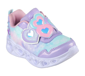Skechers Heart Lights - Lovin Reflection - Silver/Multi