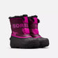 Sorel Winter Boots 4 Little Kids Sorel Childrens Snow Commander Waterproof Boot - Purple Dahlia, Groovy Pink