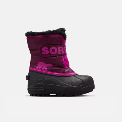 Sorel Winter Boots Sorel Childrens Snow Commander Waterproof Boot - Purple Dahlia, Groovy Pink