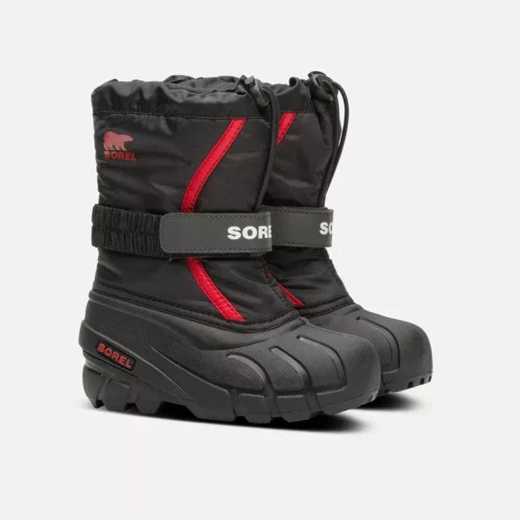 Sorel Winter Boots Sorel Flurry Winter Boot - Black/Bright Red