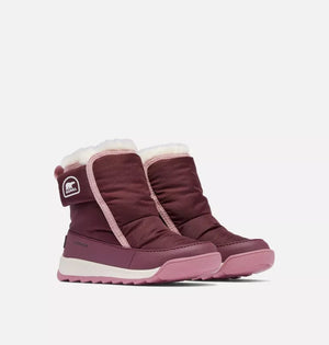 Sorel Winter Boots Sorel Whitney II Plus Toddler Waterproof Bootie - Epic Plum, Dazed Mauve