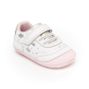 Stride Rite First Step Shoes 3 Little Kids Stride Rite Adalyn - White/Silver