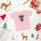 Toddler Short Sleeve Tee - Moose Girl Pink