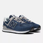 New Balance Men's 574 Classic Sneakers- Blue/White