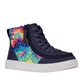 Billy Footwear High Tops 1 Big Kids Billy Footwear - Navy Tie Dye BILLY Street Lace High