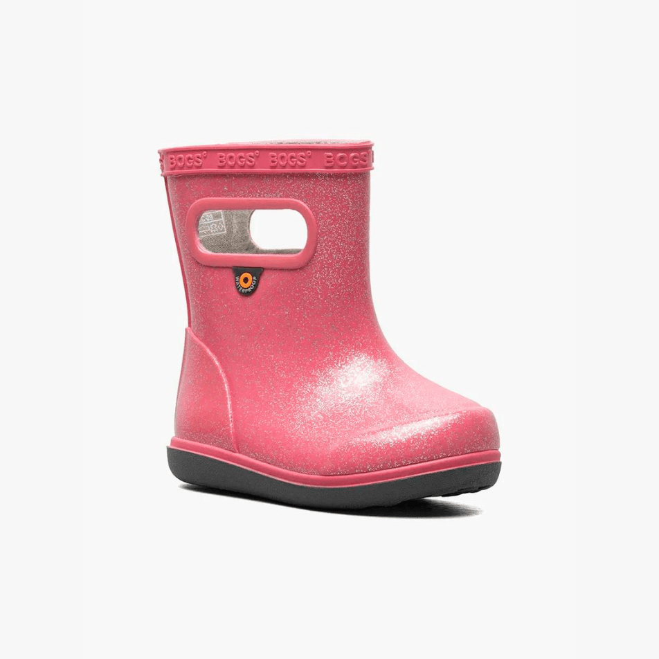 Pink sparkle rain boots online