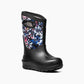 Bogs Winter Boots 10 Little Kids Bogs Big Kids K Neoclassic Real Flower - Black Multi