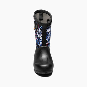 Bogs Winter Boots Bogs Big Kids K Neoclassic Real Flower - Black Multi
