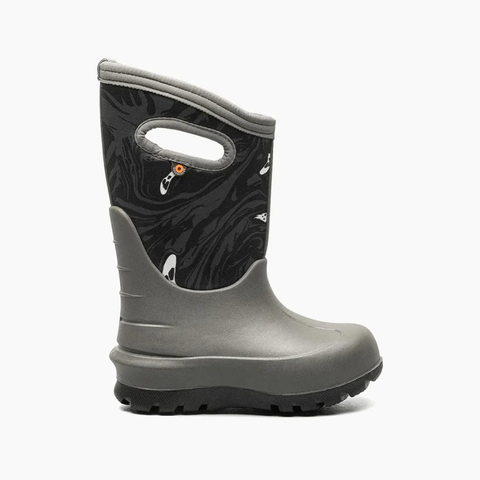 Bogs Winter Boots Bogs Big Kids K Neoclassic Spoky - Gray Multi