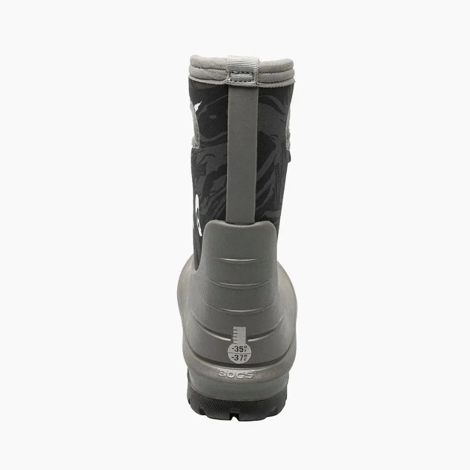 Bogs Winter Boots Bogs Big Kids K Neoclassic Spoky - Gray Multi
