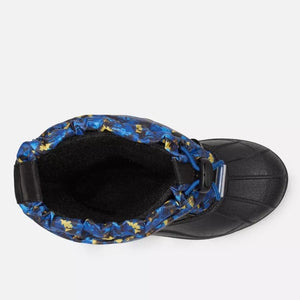 Columbia Winter Boots Columbia Childrens Powderbug Forty Print Boot - Black, Laser Lemon