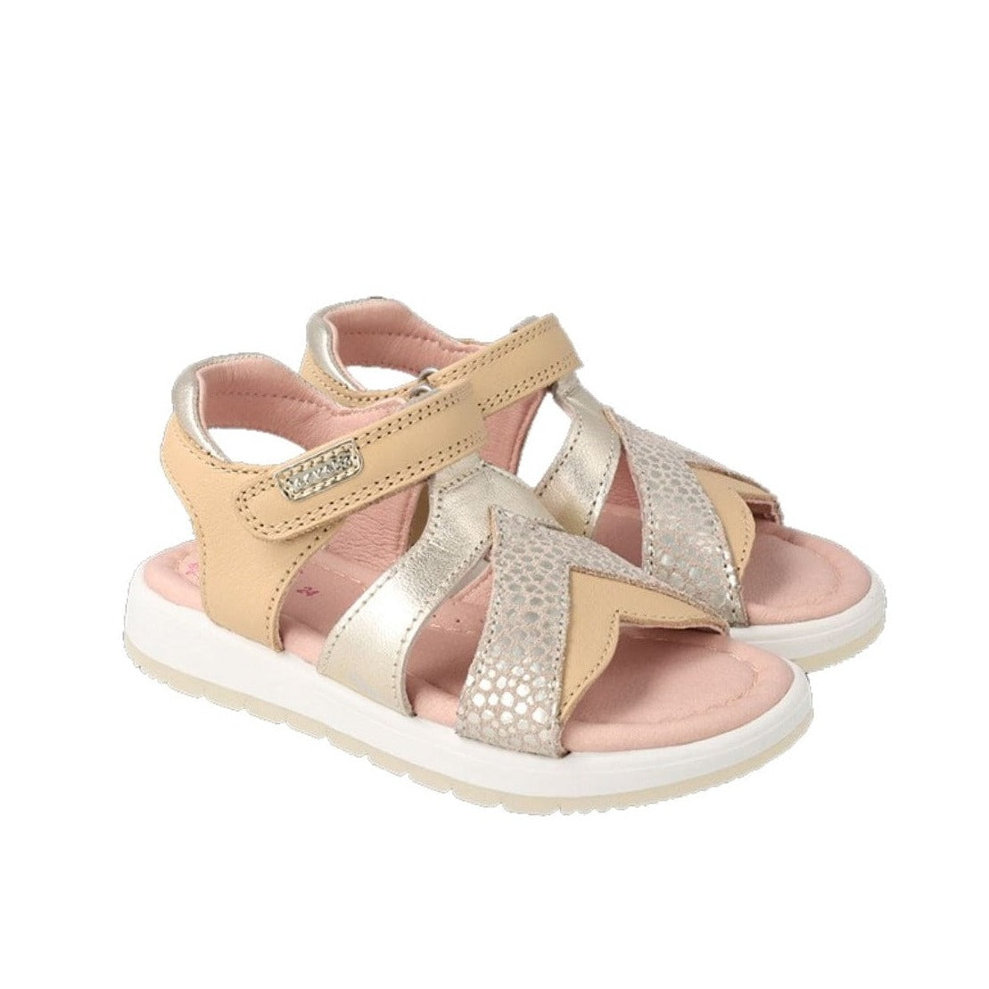 Garvalin Sandals Garvalin Girl Sandal 232413 A - Biscuit Y Champagne