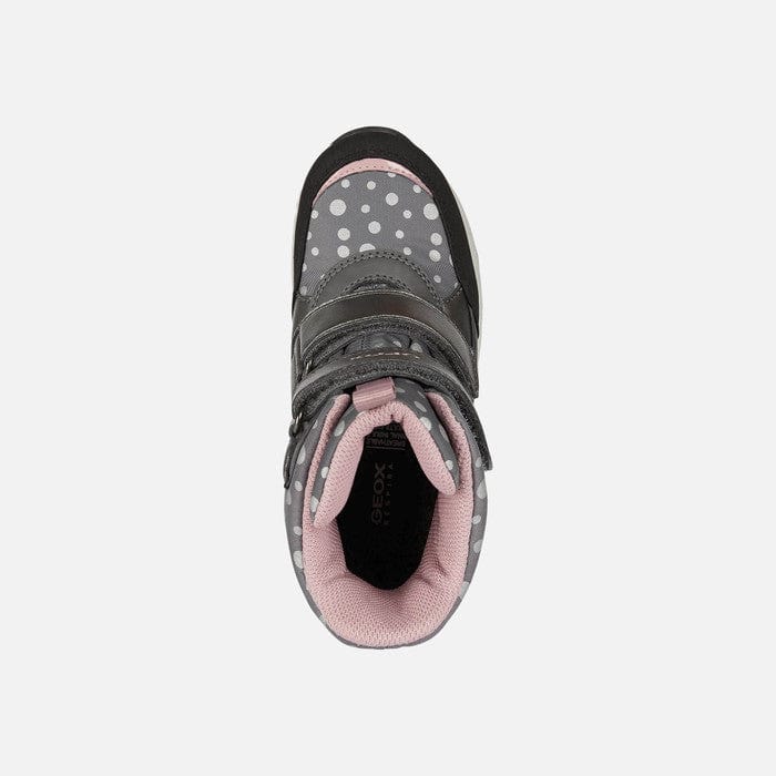 GEOX boots GEOX Girls Sentiero Winter Boots Grey/Rose