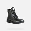 GEOX School/Uniform Shoes 32 EU GEOX Casey Girl Leather Boot Dk Grey/Black