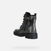 GEOX School/Uniform Shoes GEOX Casey Girl Leather Boot Dk Grey/Black