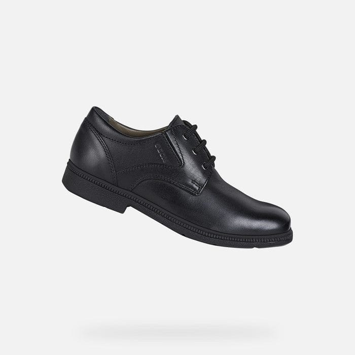 GEOX School/Uniform Shoes GEOX Federico Lace up Black Uniform Shoes
