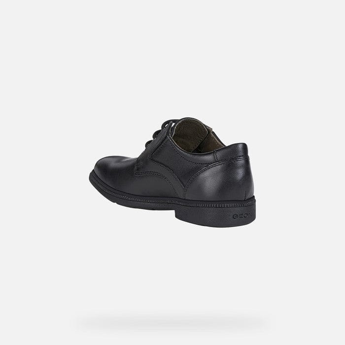 GEOX School/Uniform Shoes GEOX Federico Lace up Black Uniform Shoes