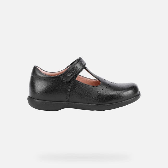 GEOX School/Uniform Shoes GEOX Naimara T-strap School Shoes Black