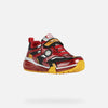 GEOX Sneaker Geox  Bayonyc Boys Black/Red Light Up Shoes