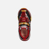 GEOX Sneaker Geox  Bayonyc Boys Black/Red Light Up Shoes
