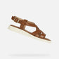 GEOX Women 35 EU GEOX Women D Taormina Sandal Cognac