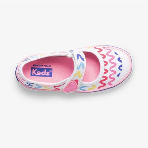 Keds Mary Jane Keds Harper White/Doodle