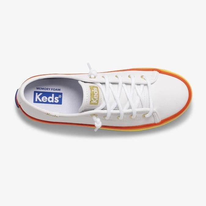 Keds Sneaker Keds Kickstart Seasonal White Rainbow