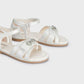 Mayoral Sandals 28 EU Mayoral Sandals with rhinestone bow - Nacar/Nacre