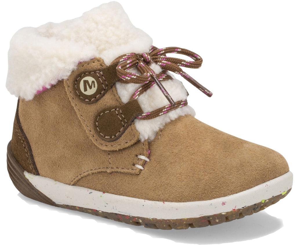 Merrell Shoes 4 Little Kids Merrell Little Kid's Bare Steps® Cocoa Boot - Chestnut