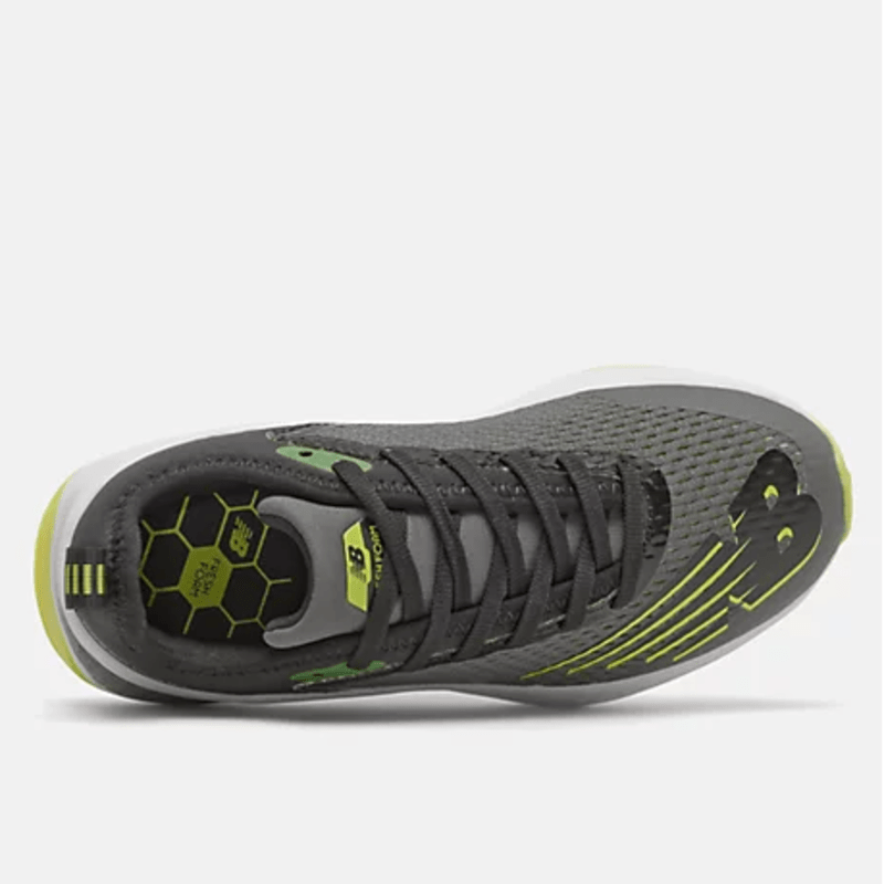 New Balance YKFSTGY2 Lace Grey black lime green lilsoles