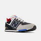 New Balance Sneaker 3 Big Kids New Balance Junior 574 - Magnet with serene blue