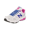 New Balance Trainer 10.5 Big Kids / M New Balance KR680FBY Mid Mesh Tennis Shoe - White/Pink