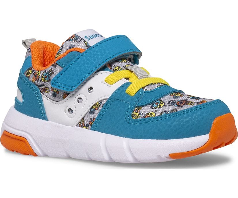 Saucony Shoes 5 Little Bitch / Medium Saucony Jazz Lite 2.0 Sneaker Turq/Orange