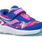 Saucony Shoes 7 Little Kids Saucony Little Kids' Ride 10 Jr. Sneaker - Blue/Swirl