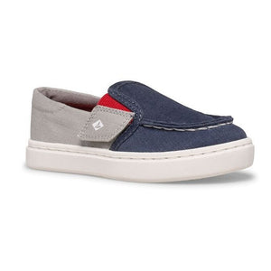 Sperry Sperry Big Kid's Salty Junior Washable Sneaker Navy/Grey