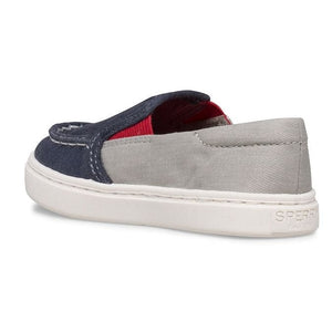 Sperry Sperry Big Kid's Salty Junior Washable Sneaker Navy/Grey