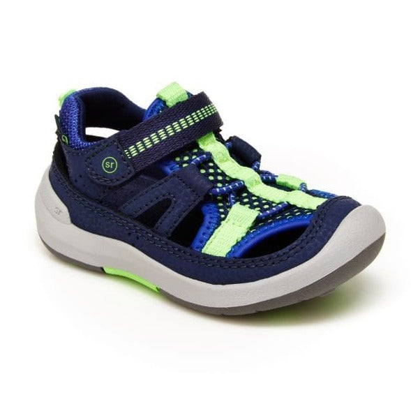 Stride Rite First Step Shoes 4 Little Kids / W Stride Rite Wade Sneaker Sandal Navy/green
