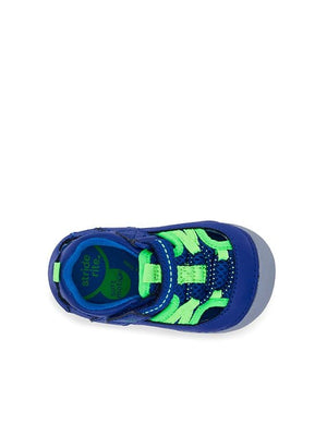Stride Rite First Step Shoes Stride Rite Tobias Soft motion Sandal - Blue/lime